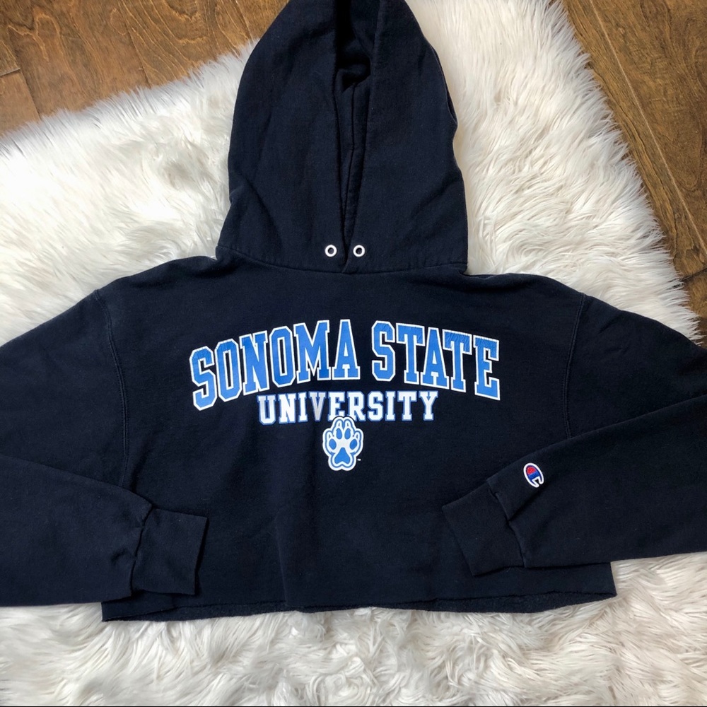 Champion | Cropped Reverse Weave Hoodie